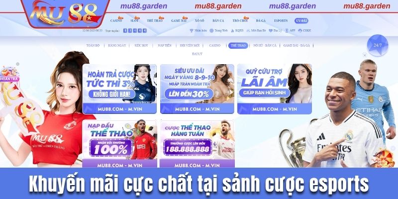 Khuyến mãi cực chất tại sảnh cược esports