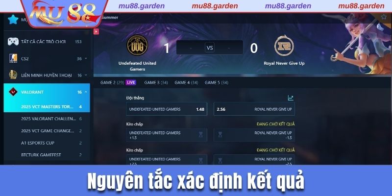 Nguyên tắc xác định kết quả