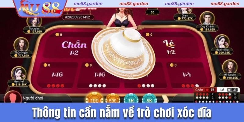 Thông tin cần nắm về trò chơi xóc đĩa